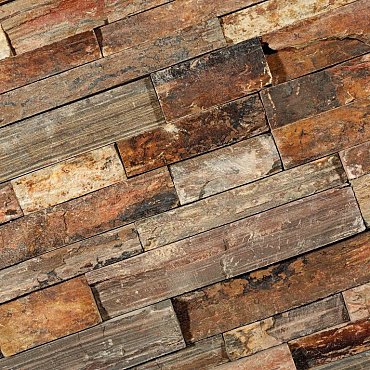 Stone Panels Rusty Slate 60x15x1,5-2,5 cm Breukruw