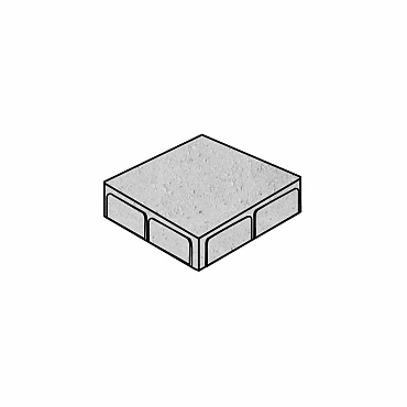 damme ongetrommeld 20x20x6 grijs