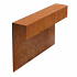 ECCOborders Betotop Special Corten 6cm breed x 20cm Hoog x 200cm lang HOOG